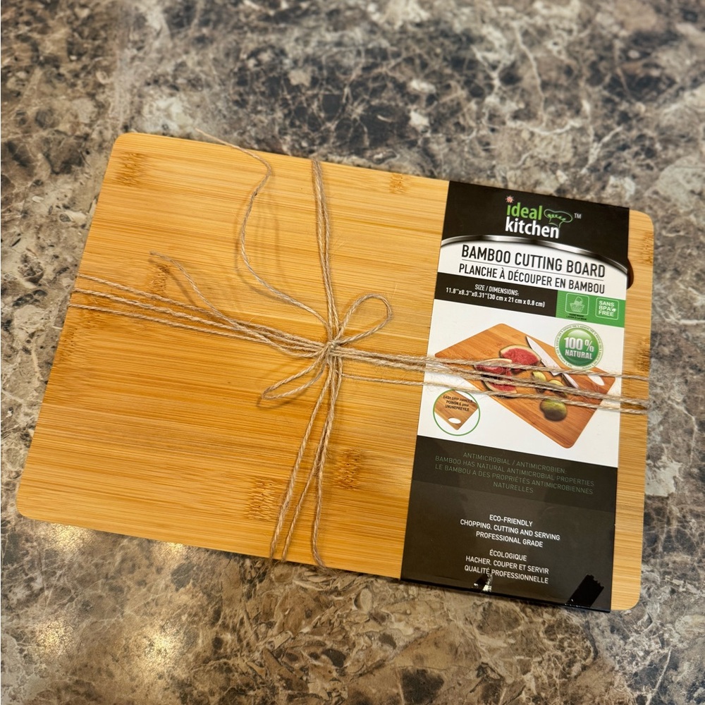 Ideal Kitchen Bamboo Cutting Boards Set of 2